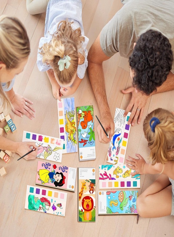 ZHOC Paint with Water Coloring Books for Kids, Pocket Mess Free Watercolor Painting Sets for Kids Ages 3 4 5 6 7 8+, Water Color Paint Set Arts and Crafts Gift for Boys Girls, 4 Pack - Image 3